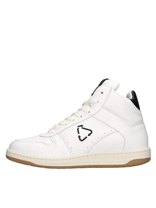 Sneakers in pelle ed ecopelle PAP | PAPU003 034BIANCO-NERO